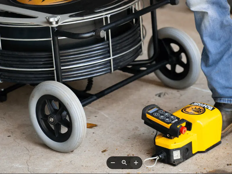 Disassembled Raptor Cutter showing its two portable components
