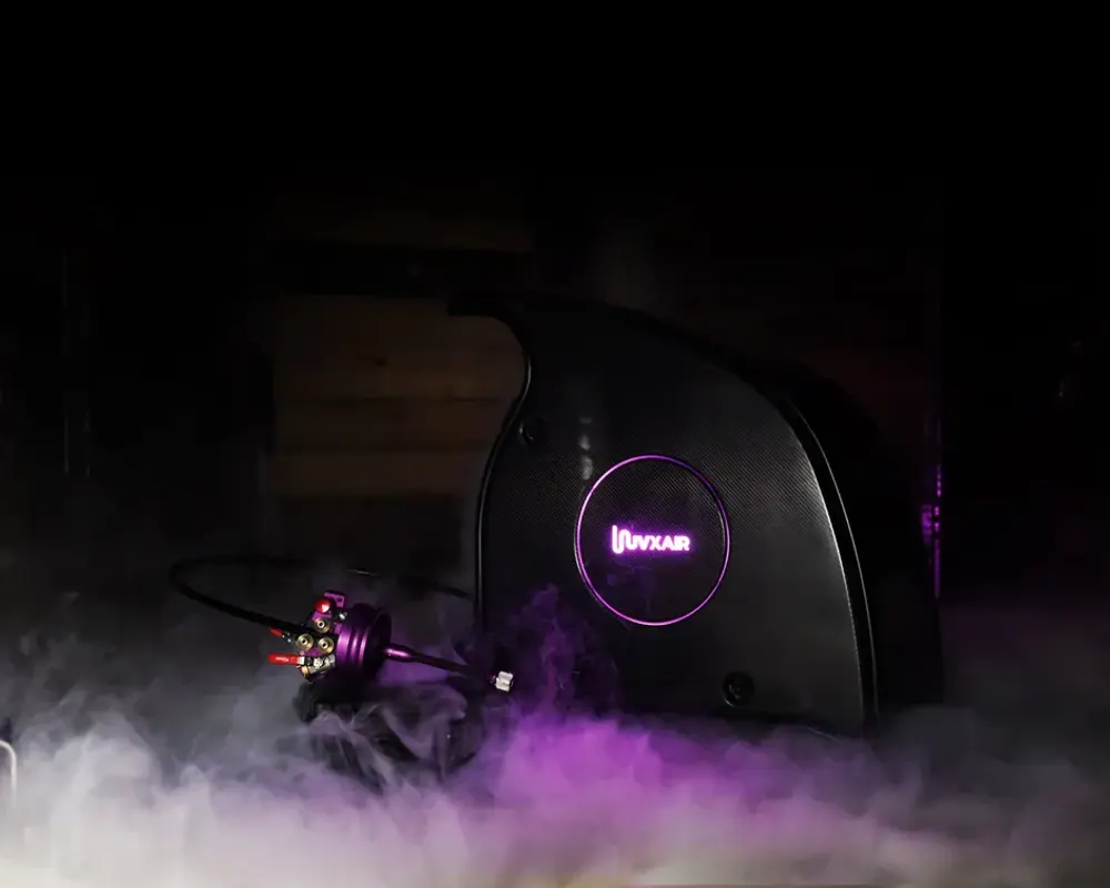 UV XAIR navigating a tight lateral bend