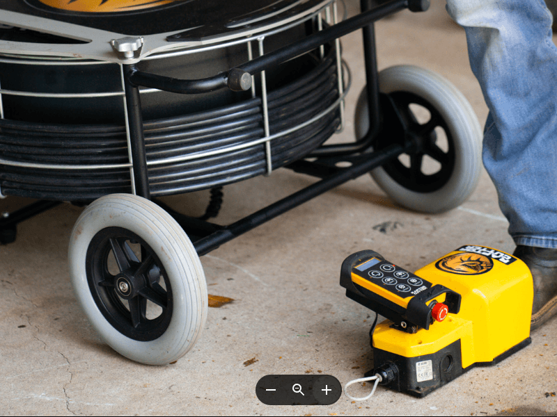 Disassembled Raptor Cutter showing its two portable components