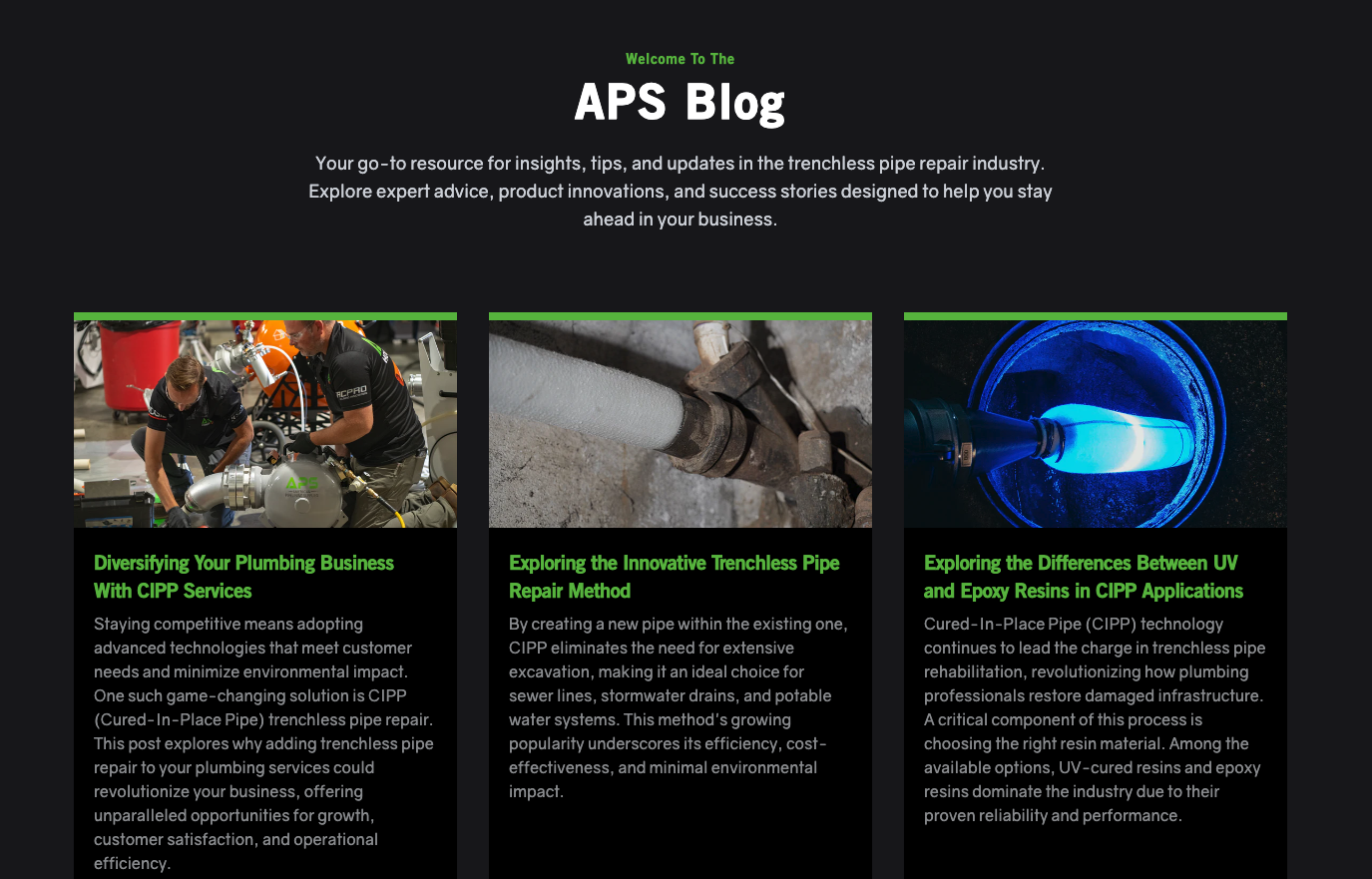 aps blog resources page