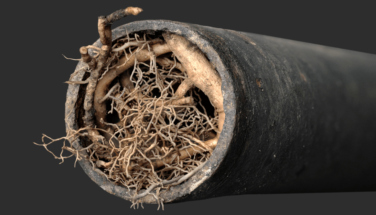 pipe root intrusion a raptor cutters dream